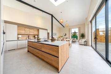 Kitchen island and open-plan living