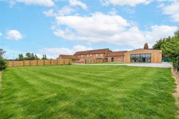 Long garden lawn