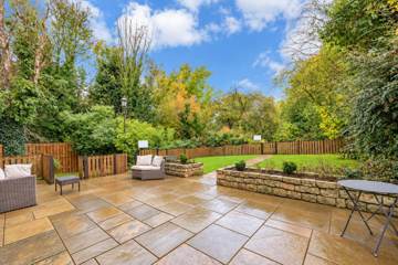 Stone terrace and gardens